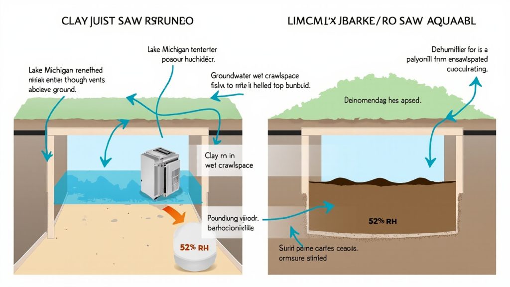 Comparing crawlspace encapsulation and standard dr