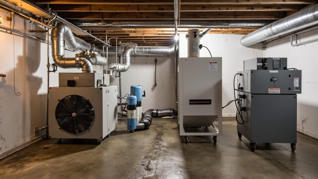 Comparing professional drying equipment to home fa