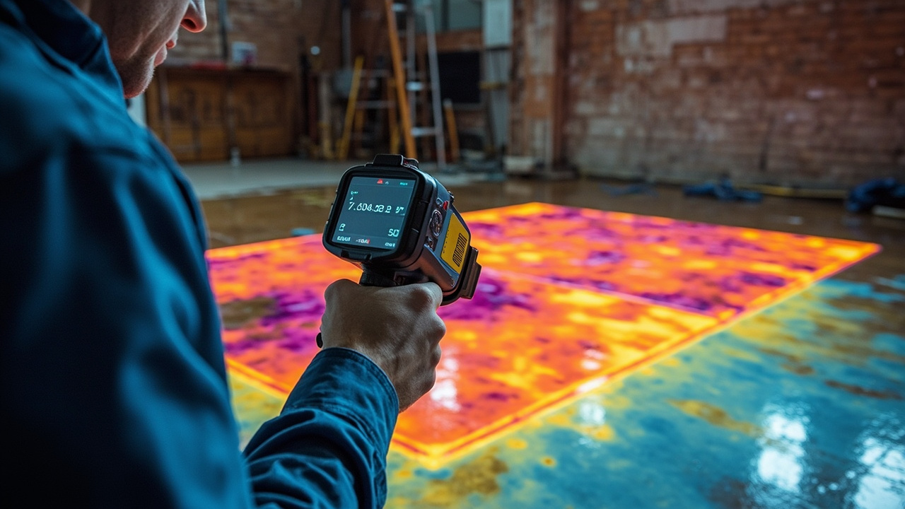 Drying out rubber gym flooring after a flood in your Fulton Market fitness center