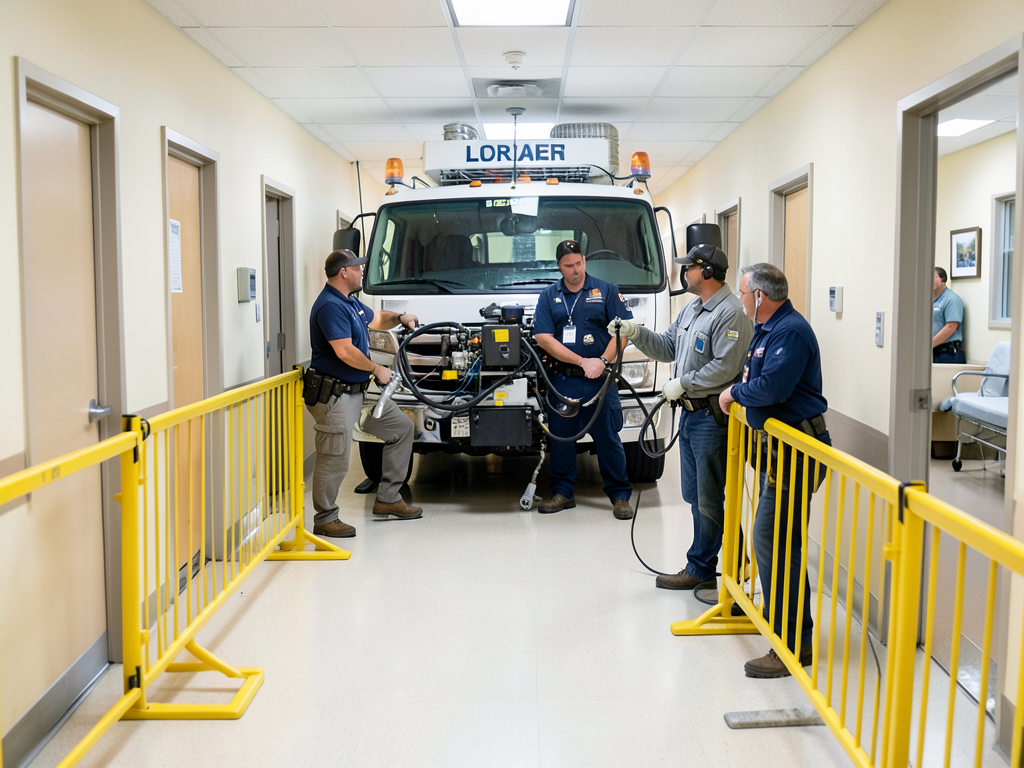 Emergency water extraction for medical clinics and