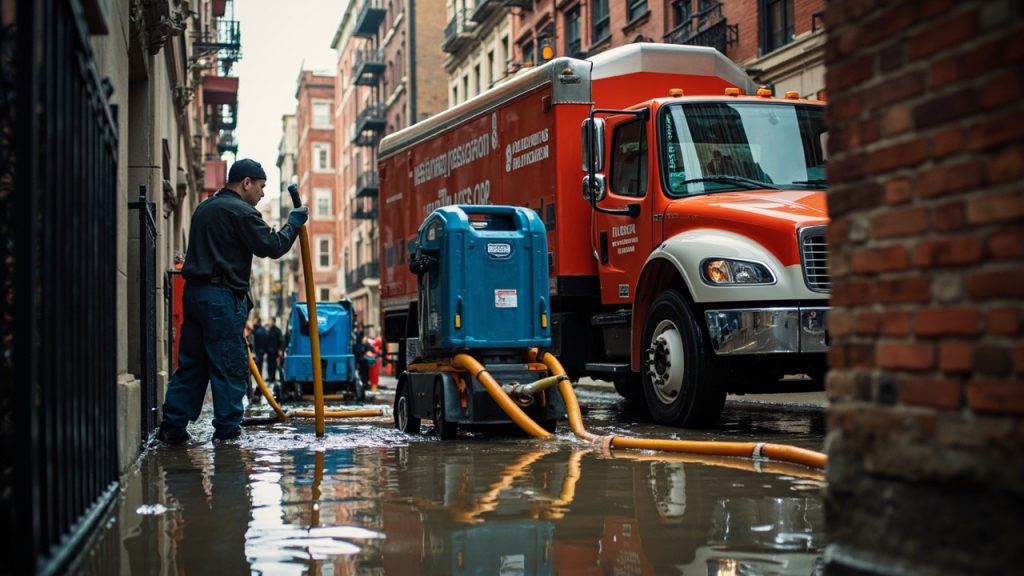 Fast response for burst pipe water damage in linco