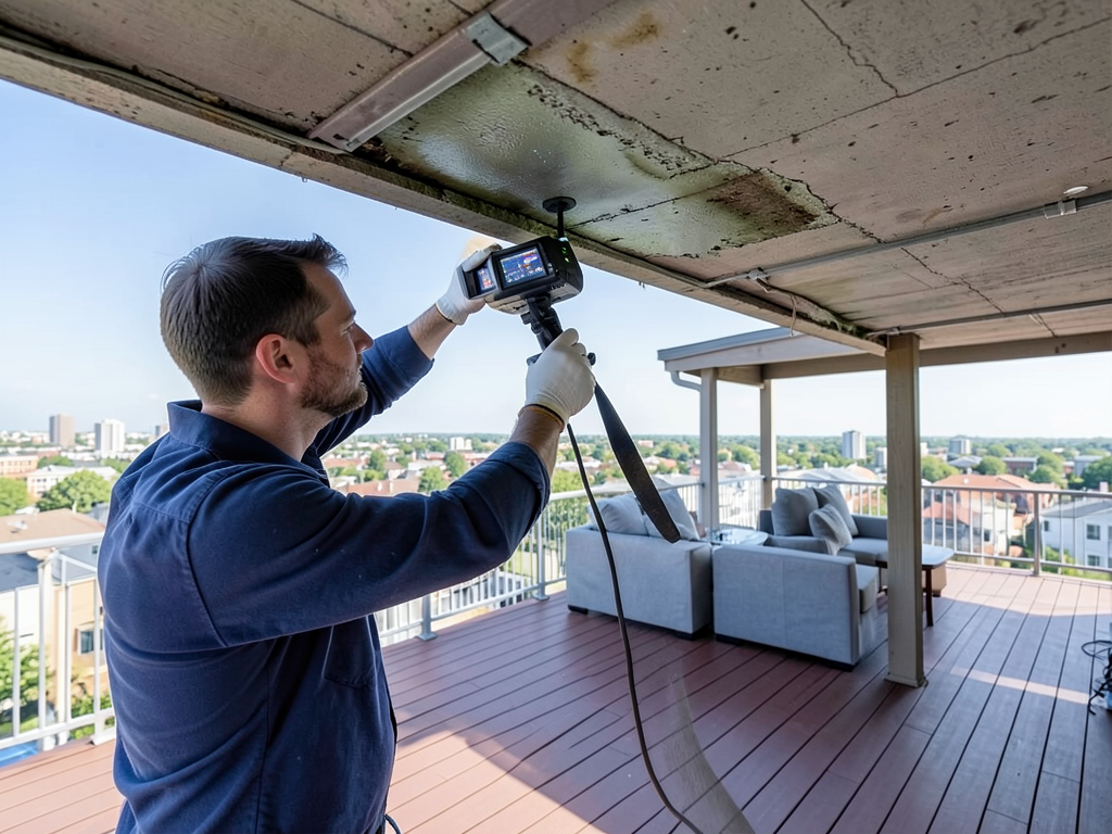 Fixing interior water damage from failing rooftop