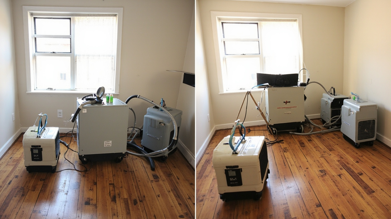 Fixing water damage from frozen pipes in Logan Square flats