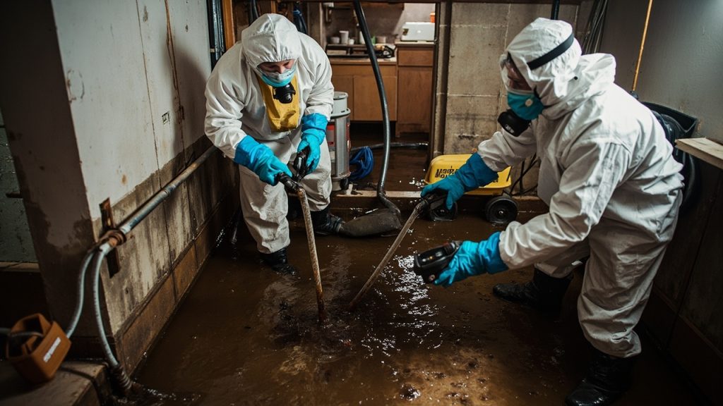 Get sewage backup out of your west loop basement b