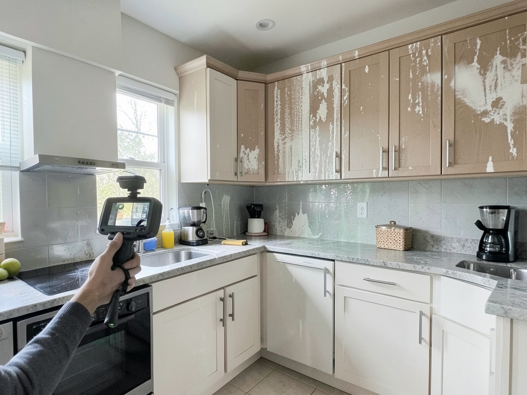 How to check for water damage behind built in cabinetry and custom millwork