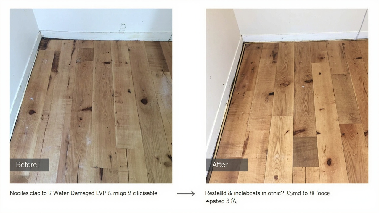 How to save luxury vinyl plank flooring after a flood in your Dunning home