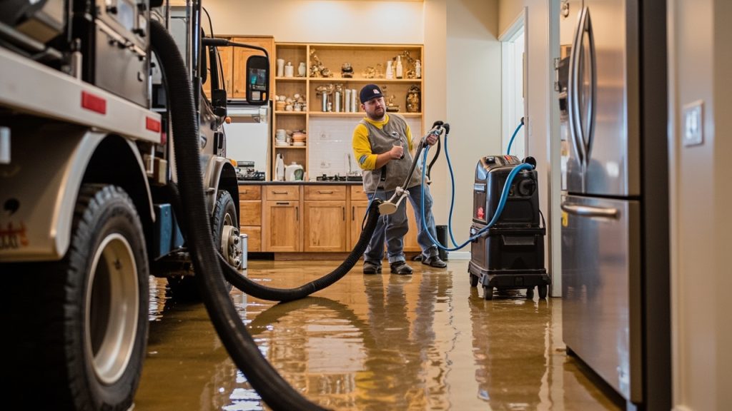 Kitchen flood restoration for multi unit buildings