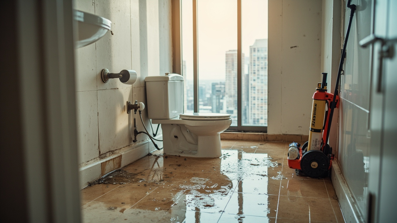 Professional help for a major toilet overflow in Streeterville high-rises