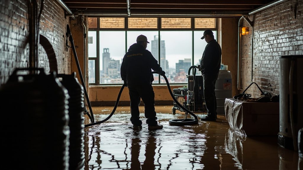 Rapid cleanup for roof leaks and storm damage in r