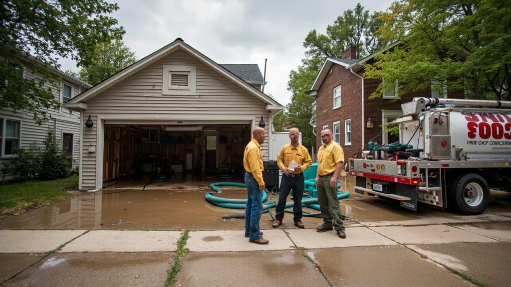 The best way to dry out a flooded detached garage